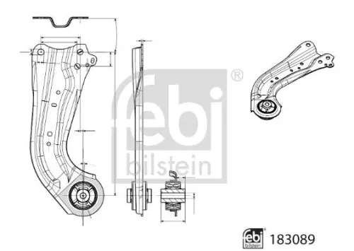 FEBI BILSTEIN 1x Control/Trailing Arm, wheel suspension (183089)