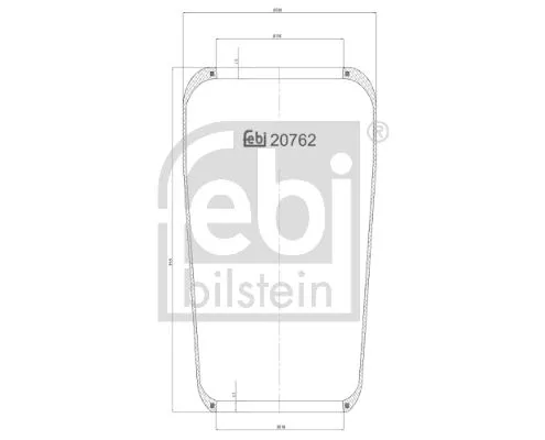 FEBI BILSTEIN 1x Bellow, air suspension (20762)