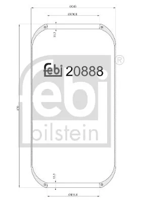 FEBI BILSTEIN 1x Bellow, air suspension (20888)