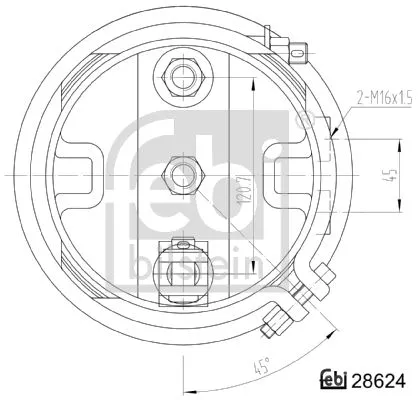 FEBI BILSTEIN 1x Spring-loaded Cylinder (28624)