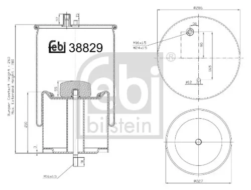 FEBI BILSTEIN 1x Bellow, air suspension (38829)