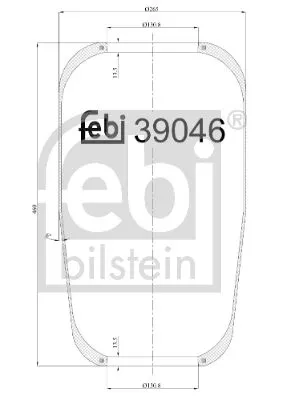 FEBI BILSTEIN 1x Bellow, air suspension (39046)