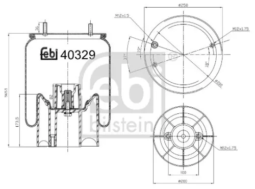 FEBI BILSTEIN 1x Bellow, air suspension (40329)
