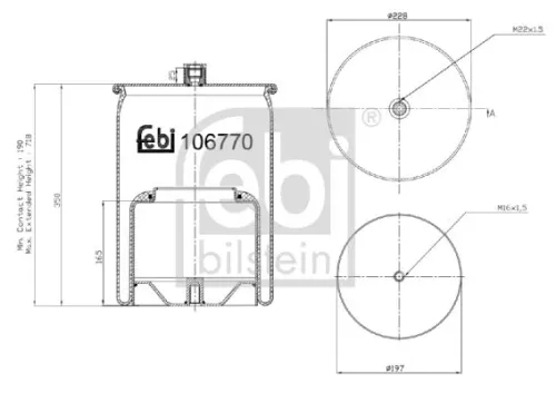 FEBI BILSTEIN 1x Bellow, air suspension (106770)