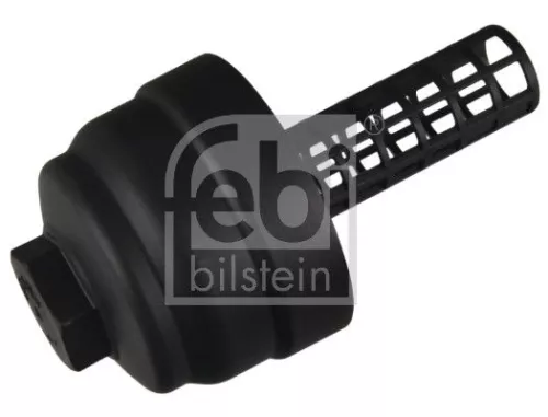 1x Cap, oil filter housing