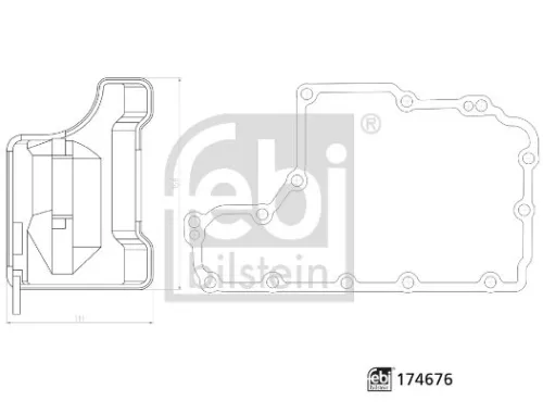 FEBI BILSTEIN 1x Hydraulic Filter Kit, automatic transmission (174676)