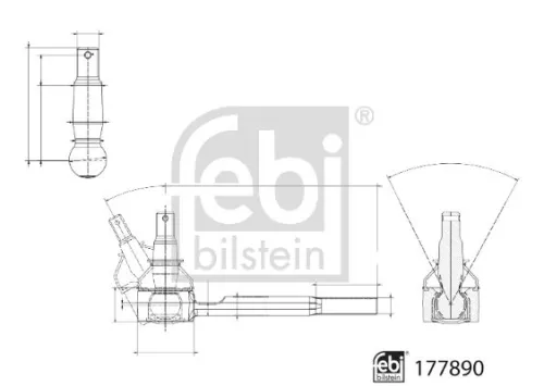 FEBI BILSTEIN 1x Tie Rod End (177890)