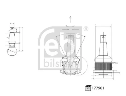 FEBI BILSTEIN 1x Ball Joint (177901)