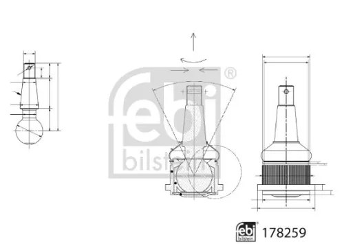 FEBI BILSTEIN 1x Ball Joint (178259)