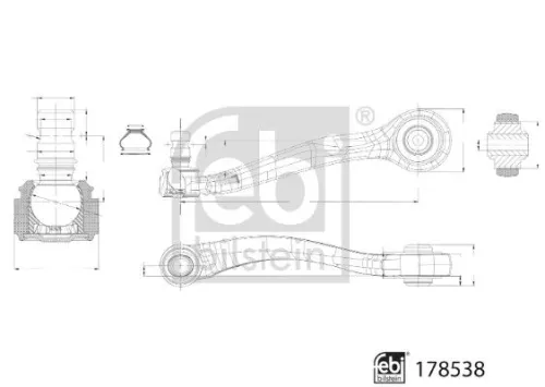 FEBI BILSTEIN 1x Control/Trailing Arm, wheel suspension (178538)