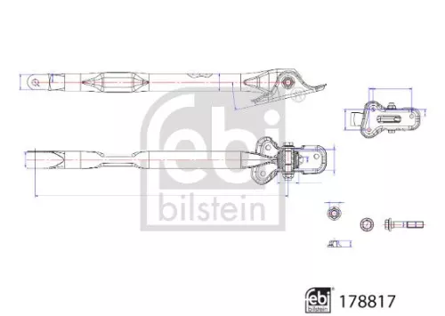 FEBI BILSTEIN 1x Control/Trailing Arm, wheel suspension (178817)