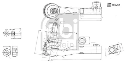 FEBI BILSTEIN 1x Tie Rod End (186264)