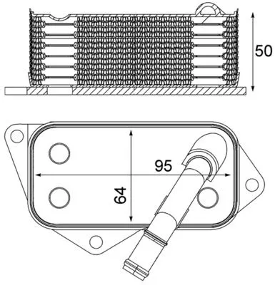 MAHLE Oil Cooler, engine oil (CLC 12 001S)