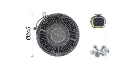 MAHLE Clutch, radiator fan (CFC 125 000P)