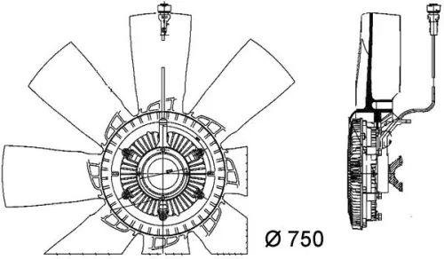 MAHLE Fan, engine cooling (CFF 457 000P)