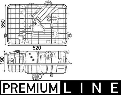 MAHLE Expansion Tank, coolant (CRT 234 000P)