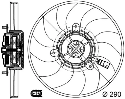 MAHLE Fan, engine cooling (CFF 171 000S)