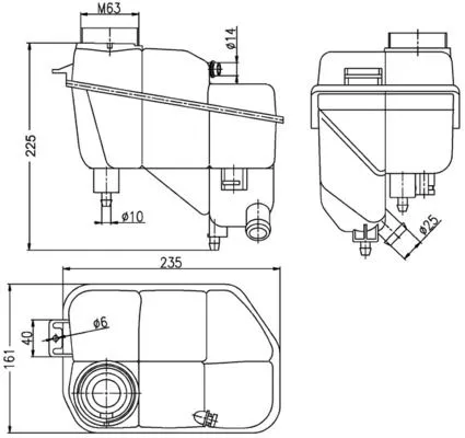 MAHLE Expansion Tank, coolant (CRT 202 000S)