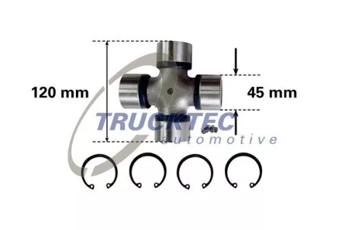 TRUCKTEC AUTOMOTIVE Joint, propshaft (01.34.012)