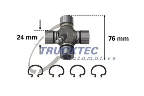 TRUCKTEC AUTOMOTIVE Joint, propshaft (02.34.017)