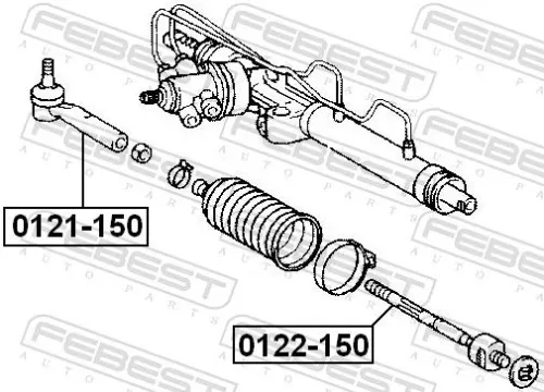 FEBEST Tie Rod End (0121-150)