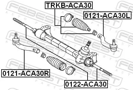 FEBEST Tie Rod End (0121-ACA30R)