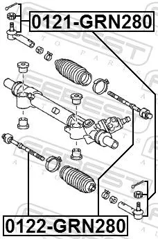 FEBEST Tie Rod End (0121-GRN280)