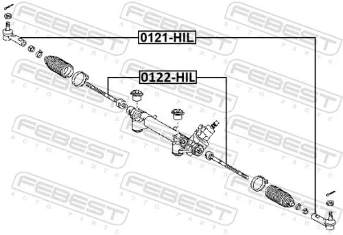 FEBEST Tie Rod End (0121-HIL)
