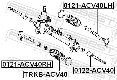 FEBEST Inner Tie Rod (0122-ACV40)