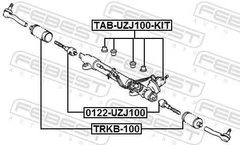 FEBEST Tie Rod End (0122-UZJ100)