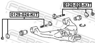 FEBEST Camber Correction Screw Set (0129-028-KIT)