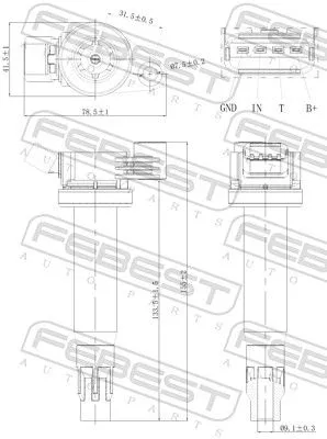 FEBEST Ignition Coil (01640-010)