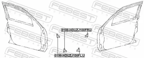 FEBEST Door Hinge (0199-HDUZJ100FRU)