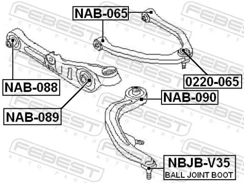 FEBEST Ball Joint (0220-065)