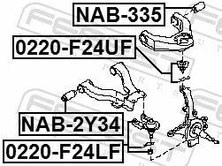 FEBEST Ball Joint (0220-F24UF)