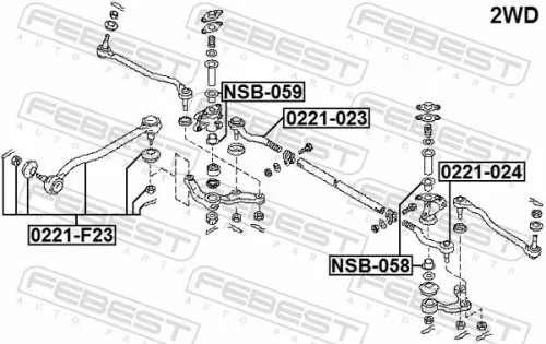 FEBEST Tie Rod End (0221-023)