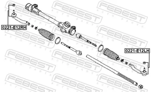 FEBEST Tie Rod End (0221-E12RH)