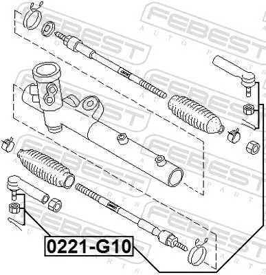 FEBEST Tie Rod End (0221-G10)