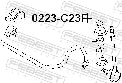 FEBEST Link/Coupling Rod, stabiliser bar (0223-C23F)