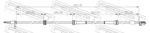 FEBEST Sensor, wheel speed (02606-005)