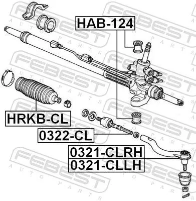 FEBEST Tie Rod End (0321-CLLH)