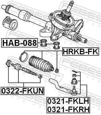 FEBEST Tie Rod End (0321-FKRH)