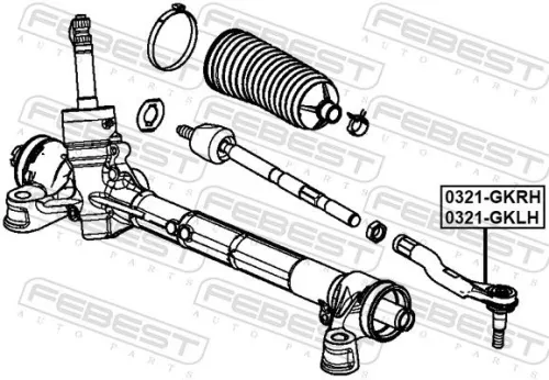 FEBEST Tie Rod End (0321-GKLH)