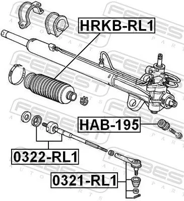 FEBEST Tie Rod End (0321-RL1)