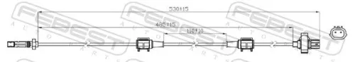 FEBEST Sensor, wheel speed (03606-006)