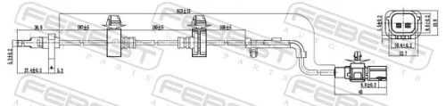 FEBEST Sensor, wheel speed (03606-007)