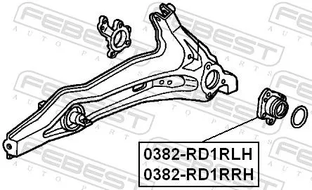 FEBEST Wheel Hub (0382-RD1RRH)