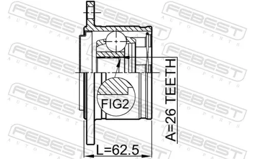 FEBEST Joint Kit, drive shaft (0411-K94RH)