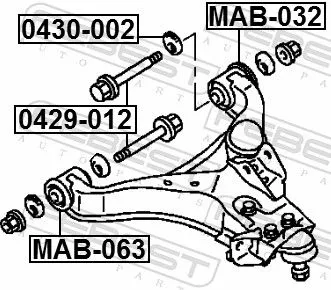FEBEST Camber Correction Screw (0429-012)