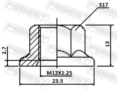 FEBEST Camber Correction Screw (0431-004-PCS10)